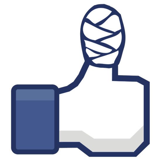 Facebook thumb bandage
