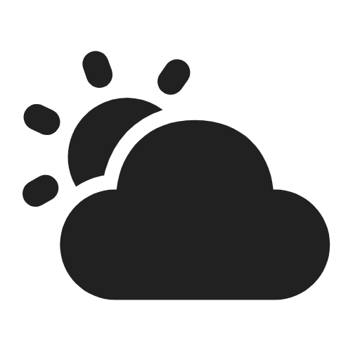 Sun and cloud icon