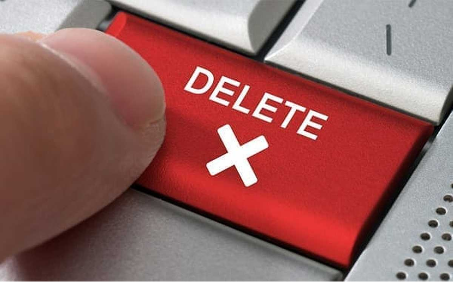 "Delete" button