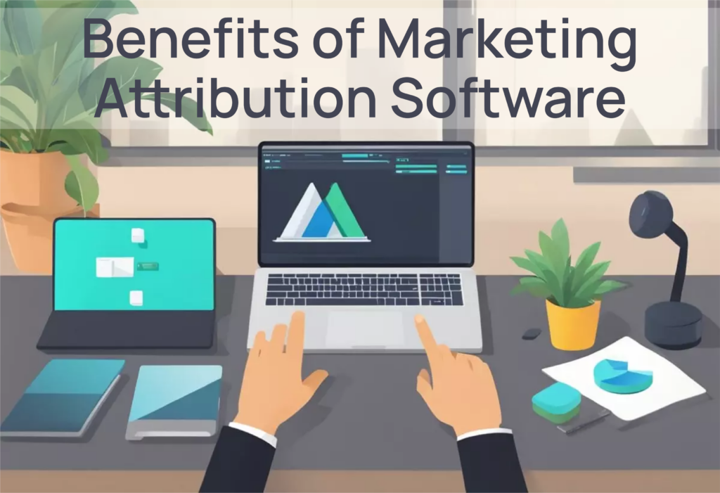 Benefits of marketing attribution software graphic